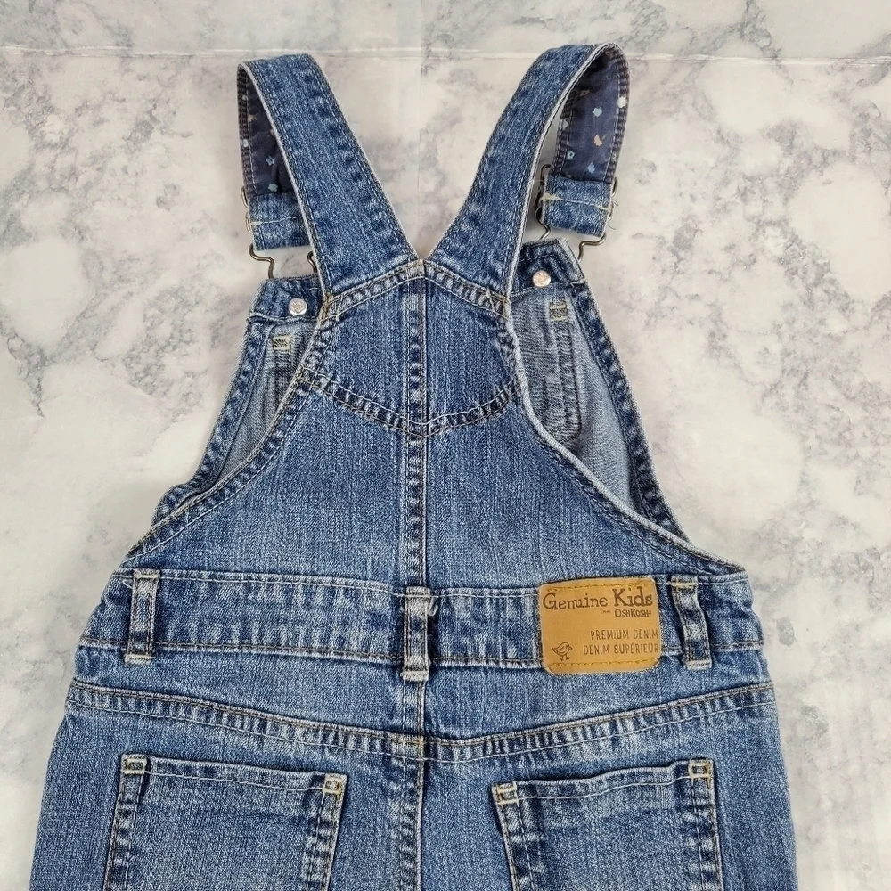 Osh Kosh Overalls‎ 3T Genuine Kids Blue  Button Sides